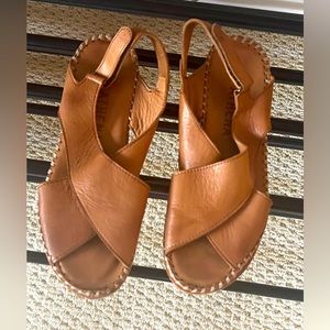 All leather sandals